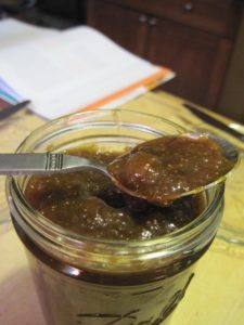 fig jam spoon